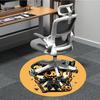 1pc Pumpkin Reaper Office Round Area Rug, Under Office Chairs Bedroom Living Room Home Decor, Room Deco, Available in Various Sizes
