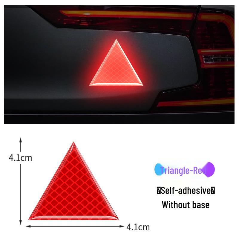 Reflektierender Warnschild-Aufkleber für Autos, Motorräder, Elektrofahrzeuge und Fahrräder