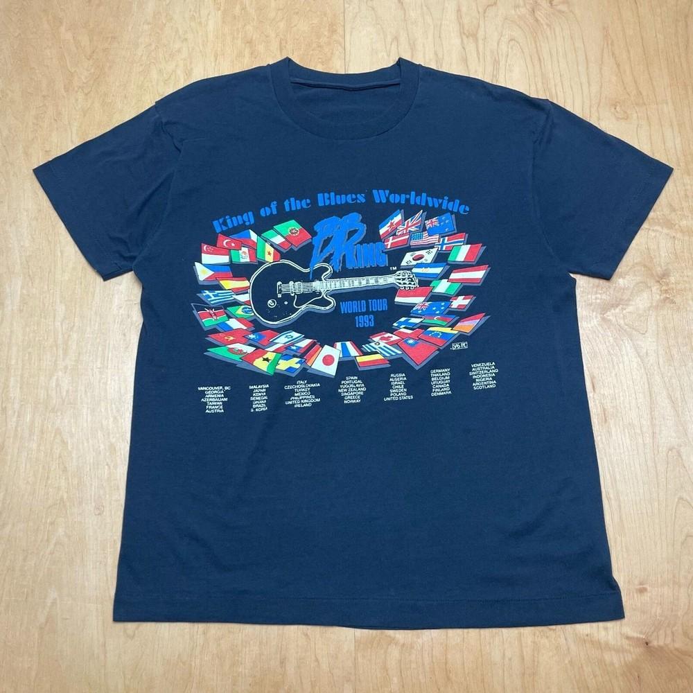 

BB King 1993 World Tour Soul Shirt Black Unisex S-5XL 1H0238 Unisex T-Shirt M