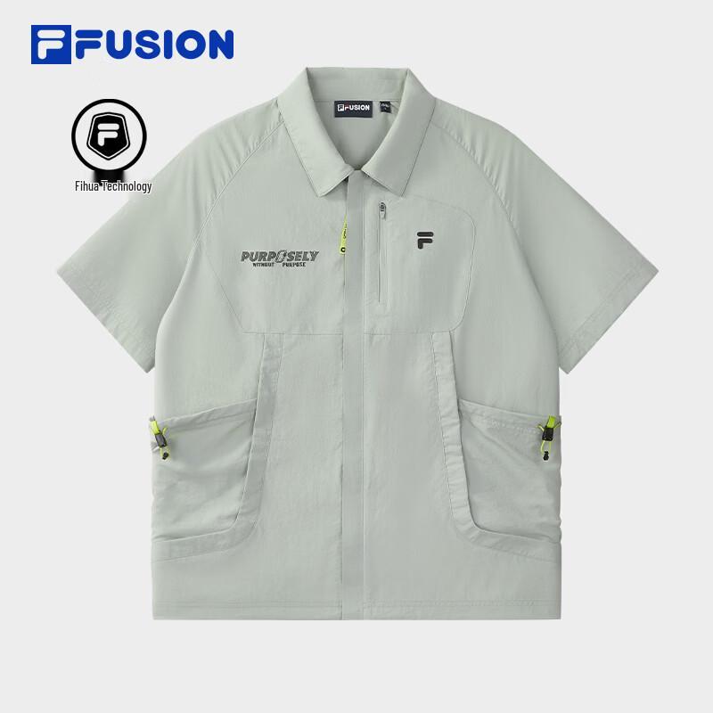 FILA FUSION Men's Casual Loose Short Sleeve Shirt