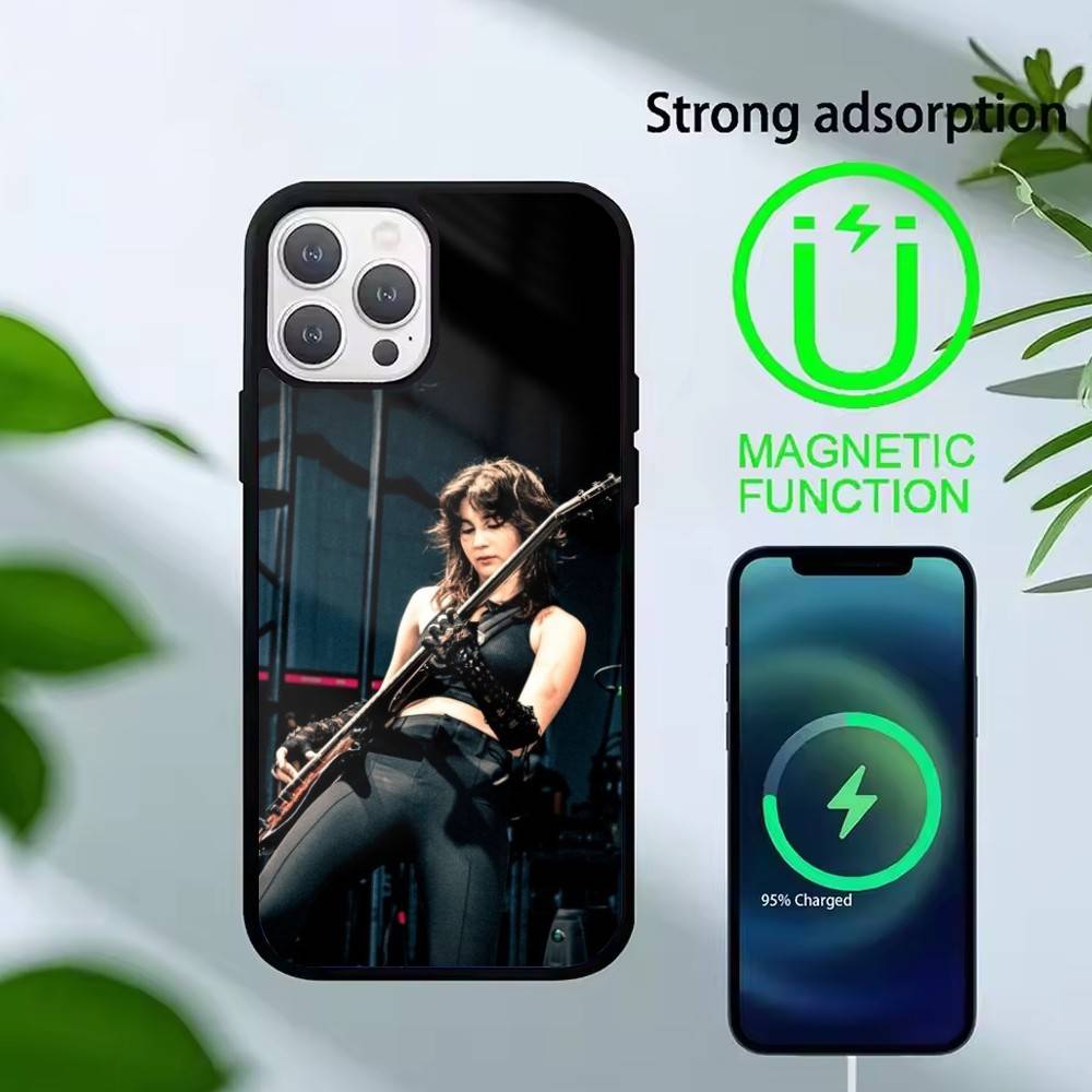 

H-The Band W-Warning Phone Case For iPhone 17,16,15,14,13,Pro,Max,Plus,Magnetic For Magsafe Wireless Charging iPhone15Plus