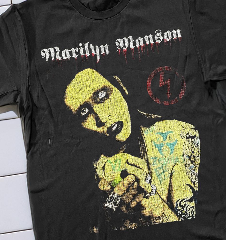 90s Marilyn Manson Boot Promo T-Shirt Black XXL 3XL