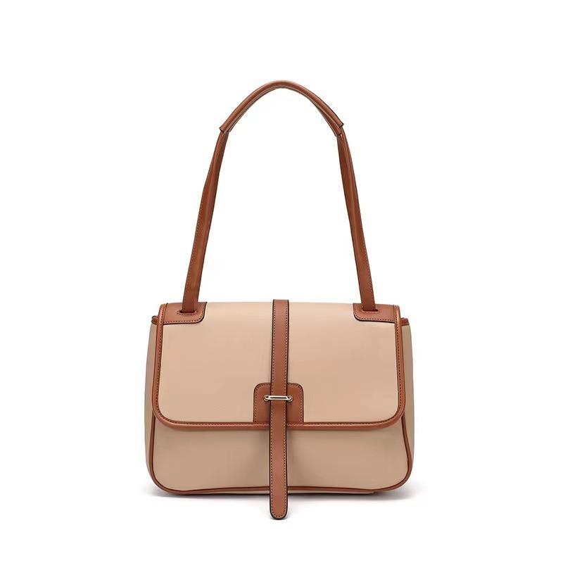 

Guangzhou women s bag OEM leather messenger bag orange commuter shoulder messenger bag leather goods generation Main image 24.6X6X21.5cm