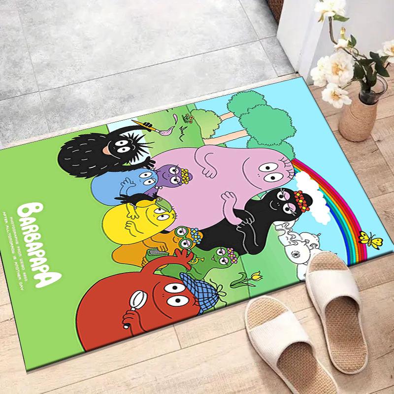 barbapapa Polyester Carpet, Soft Indoor Mat for Office Chair, Living Room, Computer Desk - Decorative Home Office Rug Design