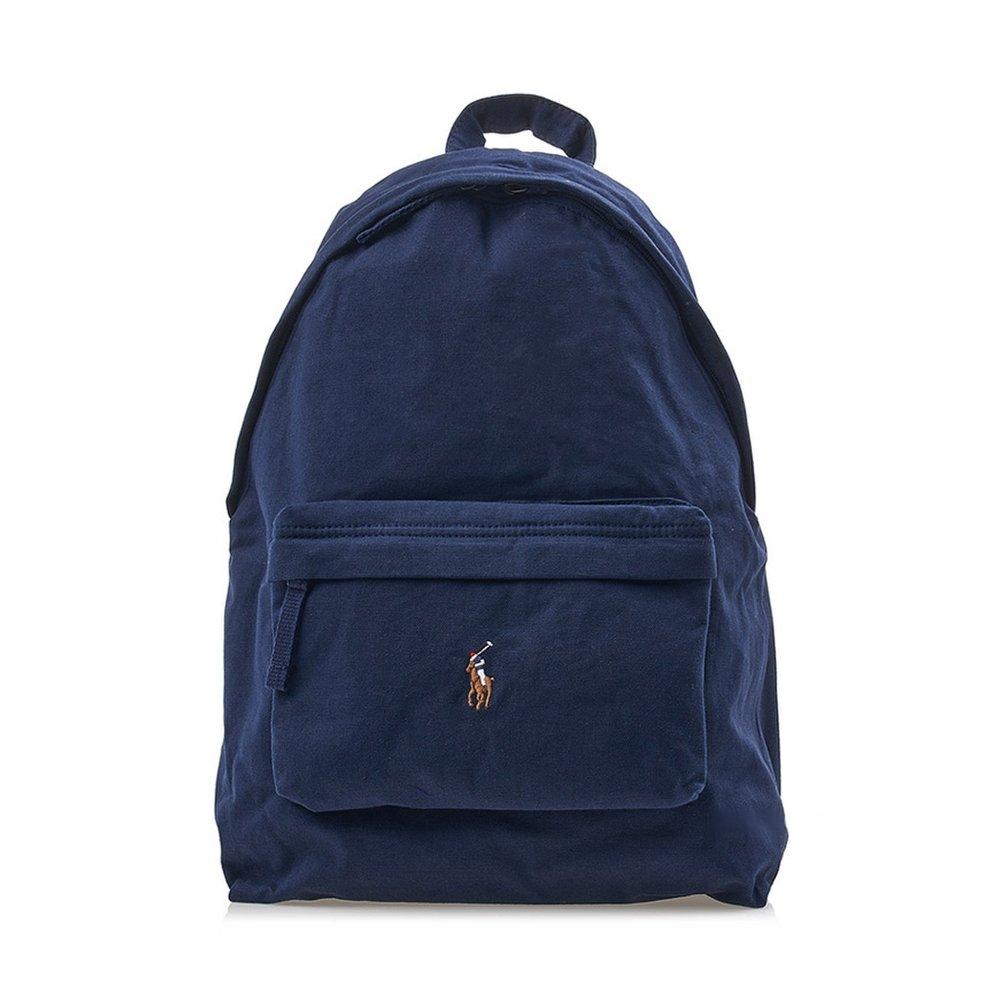 

Polo Ralph Lauren Logo Fabric Backpack Unisex backpack Navy-Blue MAPOBGS01320184-410 Basic Set (Bag+Dust Bag)