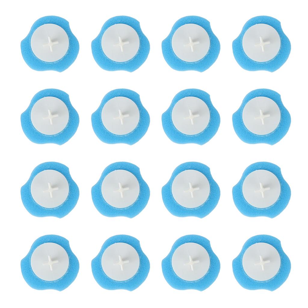 16pcs Toilet Brush Replace Heads Disposable Water Soluble Cleaner Toilet Brush Refills for Bathroom
