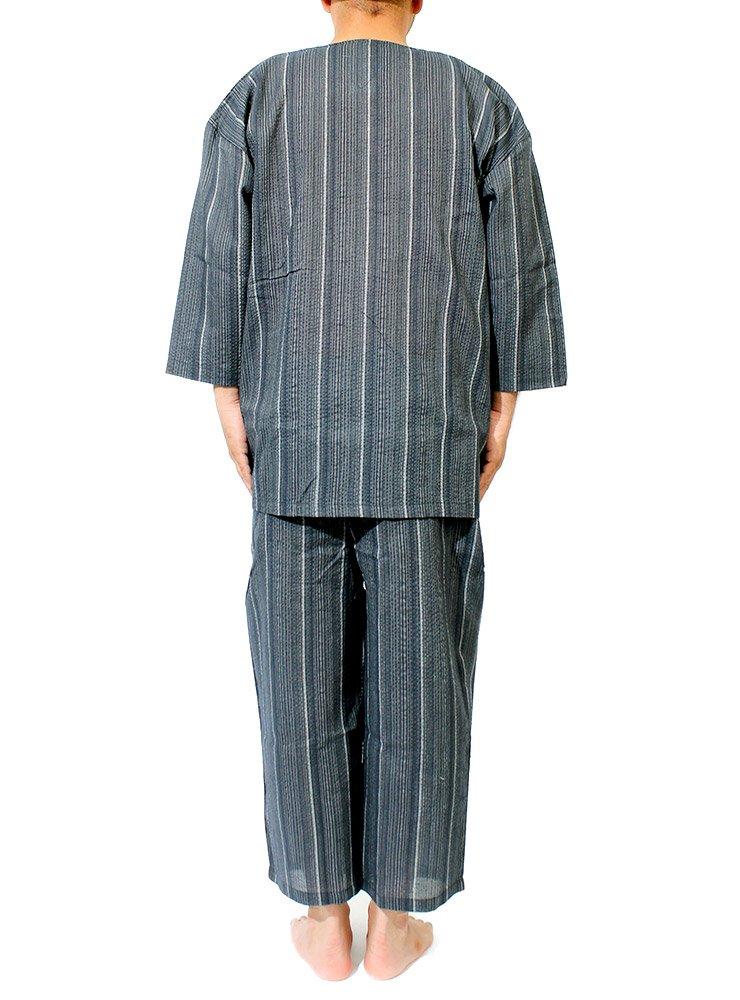 Jinbei for Large Japanese Top and Shijira A Pattern [One Colors] Men, Size, Pattern, Pajamas, Bottom, Weave, Plain, Striped, Cool, Set, 3L,