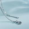 925 Sterling Silver Mini Diamond Bracelet - Women's Japanese & Korean Style, Fashionable, Stackable, & Versatile Hand Jewelry