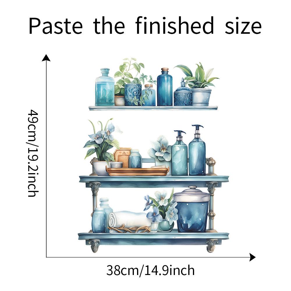

Fun-f58 Полка Ваза Ванная Комната Украшения Стены Декоративные Наклейки На Стены 40*50CM/fun-f58