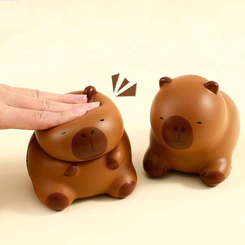 Creative Meladeka Capybara Squishy Toy Office Cartoon Stress Relief Figurine Gift