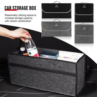 Araba Yumuşak Keçe Saklama Çantası Düzenleyici Katlanabilir Bagaj Çantası Accord Odyssey Civic CRV Inspire Envix Crider City Jade HRV Vezel Fit Jazz için