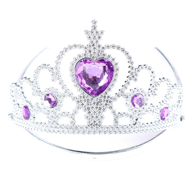 6Pcs/Set Princess Crown Magic Wand Necklace Gloves Accessories Girl Beauty Sets