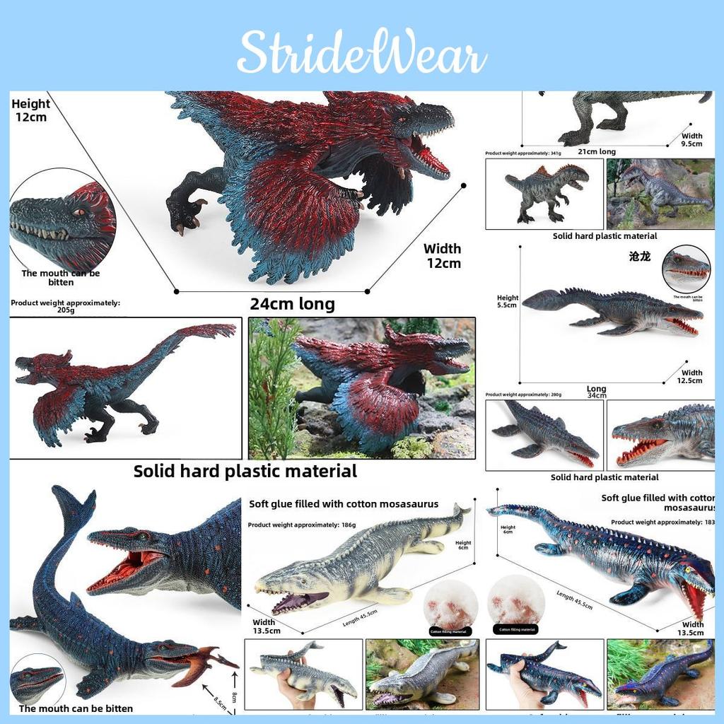 Figurine Dinosaur Mosasaurus With Movable Mouth For Kids Educational Gift And