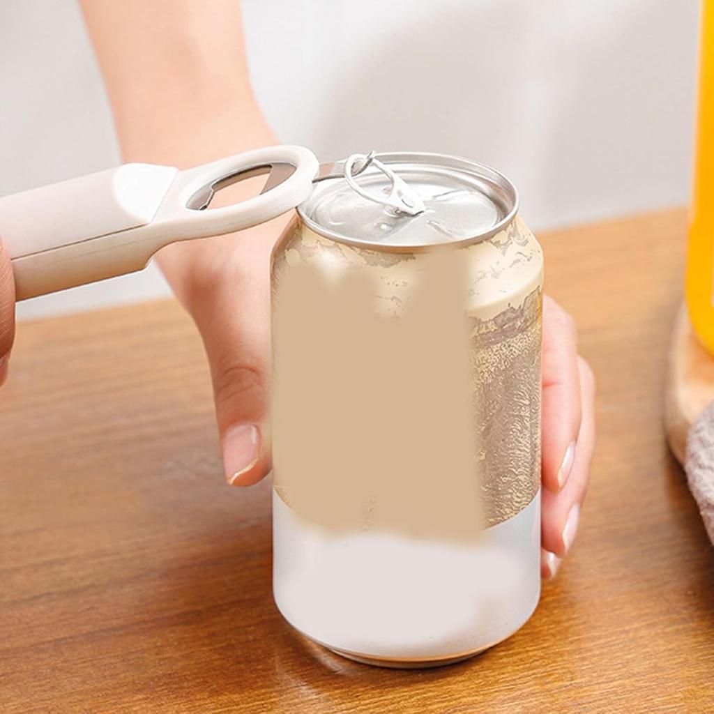 3 In 1 Retractable Jar Opener for Weak Hands, Multifunctional Magnetic Adjustable Stainless Steel Bottle Opener Can Opener Easy To Use for Children,