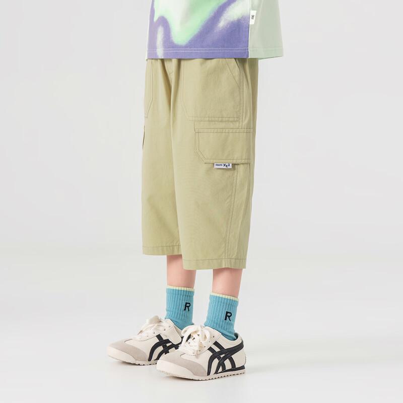 Boys' Cotton Breathable Cargo Capri Shorts
