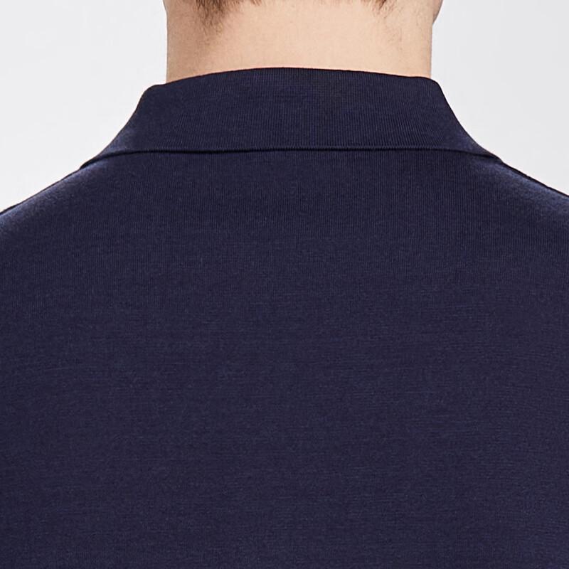 Antonio Men's Breathable Linen Blend Jacquard Zipper Polo Shirt