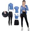 MiraiHiraki Sportswear Perfect for and and Includes Plus Size Sports and Sports and Breathable Women's 5-Piece Set, Yoga, Training, Running, Fitness,