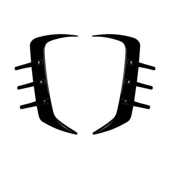 Pair of Black ABS Car Rear Wind Deflectors for Bao Bumper None