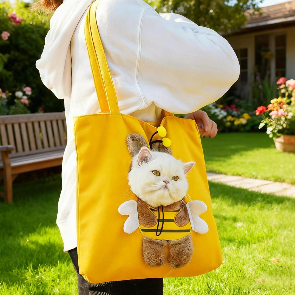Pet Carrier For Dogs Cartoon Shoulder Pouch For Pet Puppy Outgoing Shoulder Purse For Travel Hiking Airplane Camping Indoor