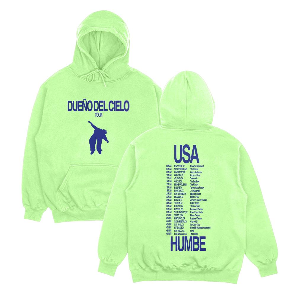 Humbe DUENO DEL CIELO Tour 2026 Hoodies Casual Long Sleeve Sweatshirts Cool Clothes Top Women Men High Street Loose Hoody