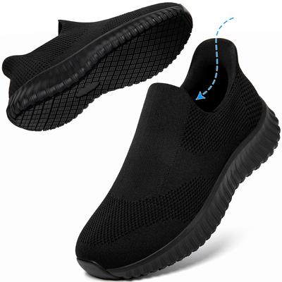 SOARHOPE Die meisten Küchenschuhe für Küchenschuhe zum einfachen An- und Ausziehen 3E Restaurant Schwarz [Der Weltweit Rutschfeste Stehschuh] Herren Slipper Mesh,
