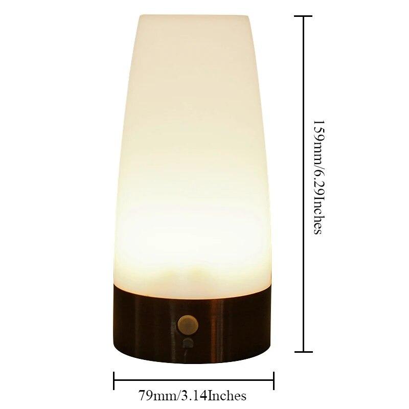 Wireless Induction LED Night Light Bedside Reading Camping Lamp With Motion Sensor On/off Switch for Children Kids Birthday Gift