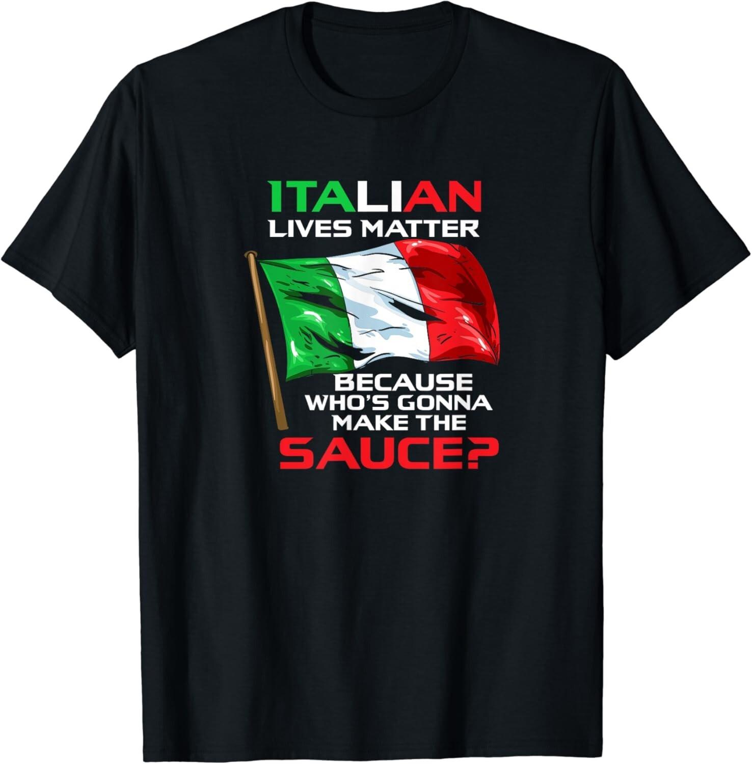 Italian Lives Matter_ Funny Italian_ Funny Italy Tee Gift Unisex T-Shirt S разноцветный