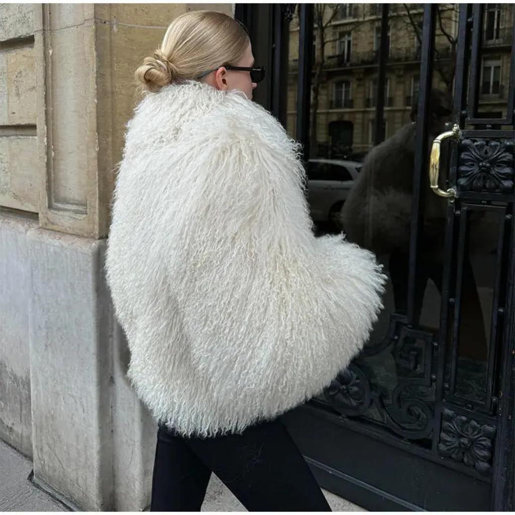 Imitation Short Beach Wool Women Fox Fur Coat New Autumn Winter Warm Fur Coat Faux Temperament Elegance Women for Coat