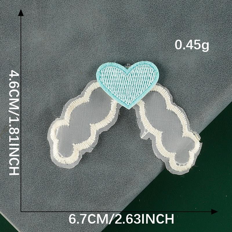 Duoku Original Love Cloth Label Accessories Socks Shoes And Hats Hair Accessories Lace Hairpin Accessories Headgear Brooch Embroidery Sticker