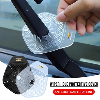 2 Stuks Auto Ruitenwisser Beschermhoes Stof Wisser Embleem Auto Styling Voor Colorado Cruze Spark Captiva Malibu Trax Aveo Camaro