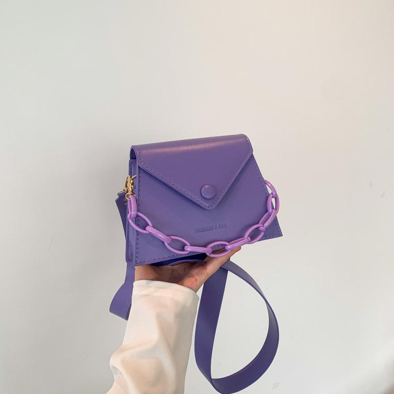 

Інтернет-знаменитість текстурована ланцюгова маленька сумка жіноча осінь 2024 нова прозора сумка-месенджер універсальна вибухова маленька квадратна сумка через плече фіолетовий