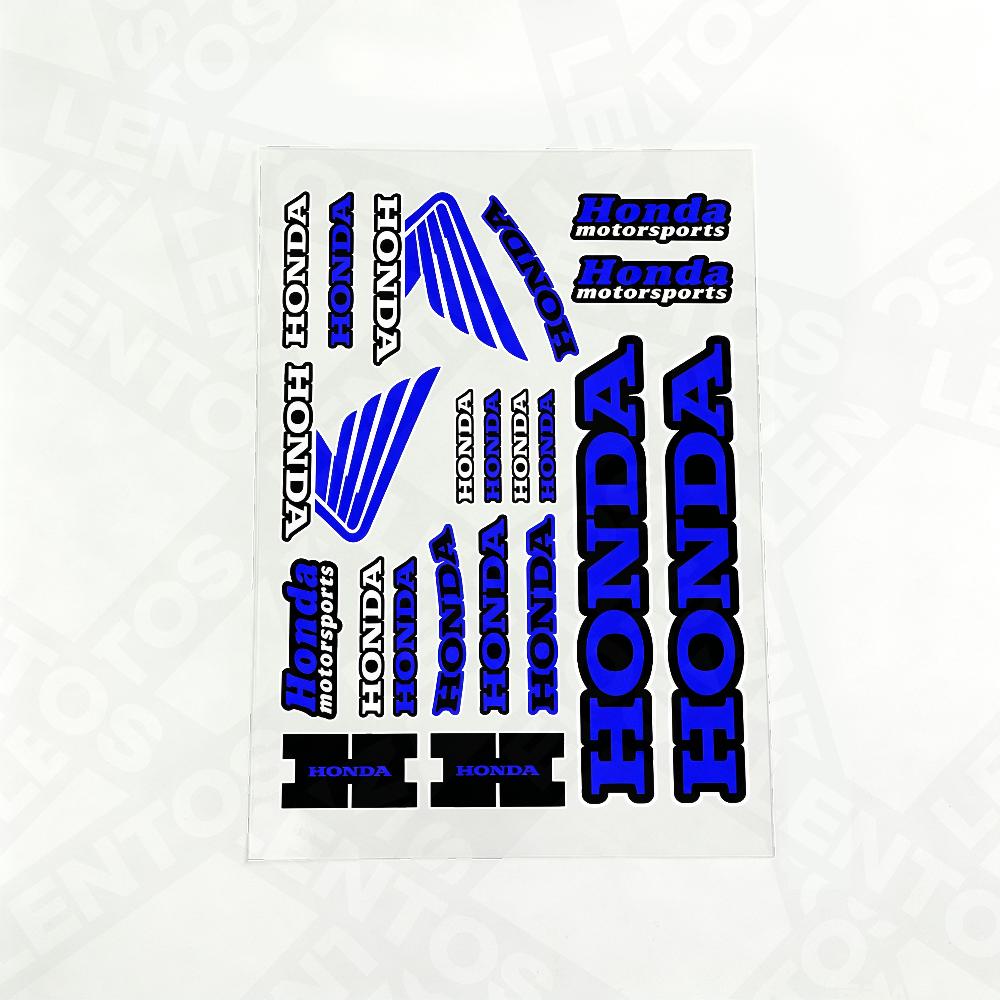 For Honda Reflective Motorcycle Stickers, 20x30cm,30c40cm,Waterproof Wear-resistant Vinyl Decals for Helmet Toolbox Bike Body
