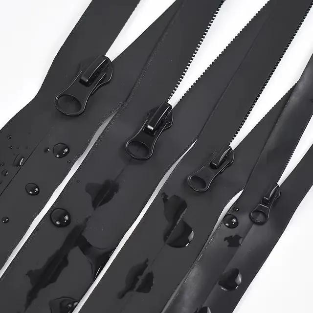 2-10M Meetee 3# 5# 8# 10# Schwarze wasserdichte Reißverschlüsse Unsichtbarer Nylon-Reißverschlussverschluss für Jacke Tasche Reißverschlussreparatur Nähzubehör