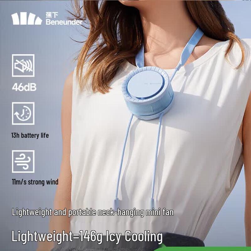 Bananaunder Portable Rechargeable Neck Fan