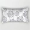 Patchwork Grey Geometric Pattern Print Decoration Bedroom Living Room Office Waist Support Home Rectangular Pillowcase