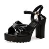 High-heeled sandals 22 temperament new waterproof platform thick-soled fashion thick-heeled model large-size catwalk shoes hot air