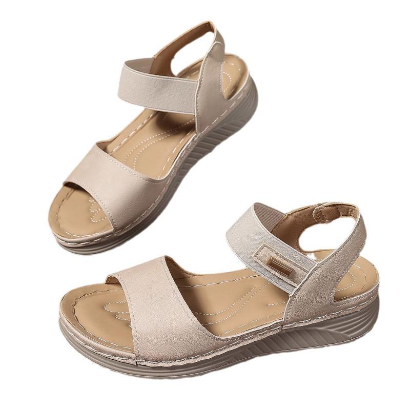 Women's Plus Size Slip-On Fisherman Sandals Sporty One-Strap Comfort Peep Toe Shoes