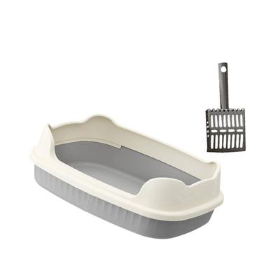 Cat Litter Box Kitten Potty Toilet Sturdy Portable Sandbox Pet Supplies Easy To Clean Kitty