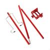 Camping Stake Easy to Install 3 Section Telescopic Holder Lamp Pole for Picnic