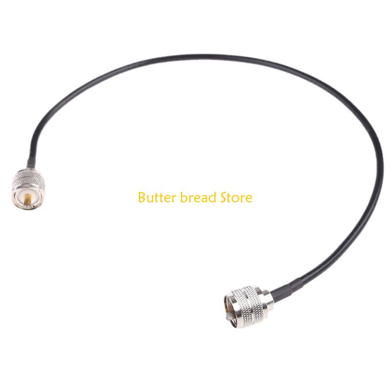 W89C Coax Cable UHF Male PL-259 To UHF Male Jumper Cable Low Loss 50ohm Coaxial Cable