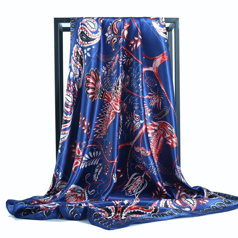 Vysoce kvalitní luxusní hedvábné šátky čelenka Šály Šála na krk pro ženy Řetízek Hedvábný šátek Dámská ozdobná šála