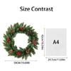 Christmas Wreath Festive Decorative Hanging Pine Cone Wreath Simulated Christmas Wreath For Window Front Door Fireplace