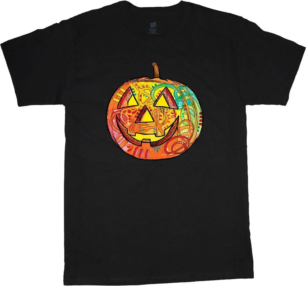Halloween Costume T-shirt Funny Mens Graphic Tees Jack-O-Lantern Pumpkin Carving L