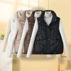 Fashion Winter Warm Vest Woman Sleeveless Parka Stand Collar Casual Thick Women's Jackets