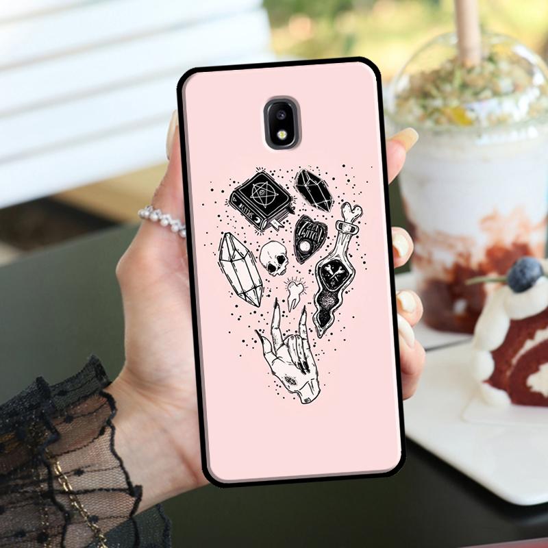 Pink Cat Skull Sorceress Witch Case For Samsung Galaxy M52 M32 M12 M16 M14 M54 M13 M33 M53 M56 M36 M31 M11 M35 M55 M15 M06