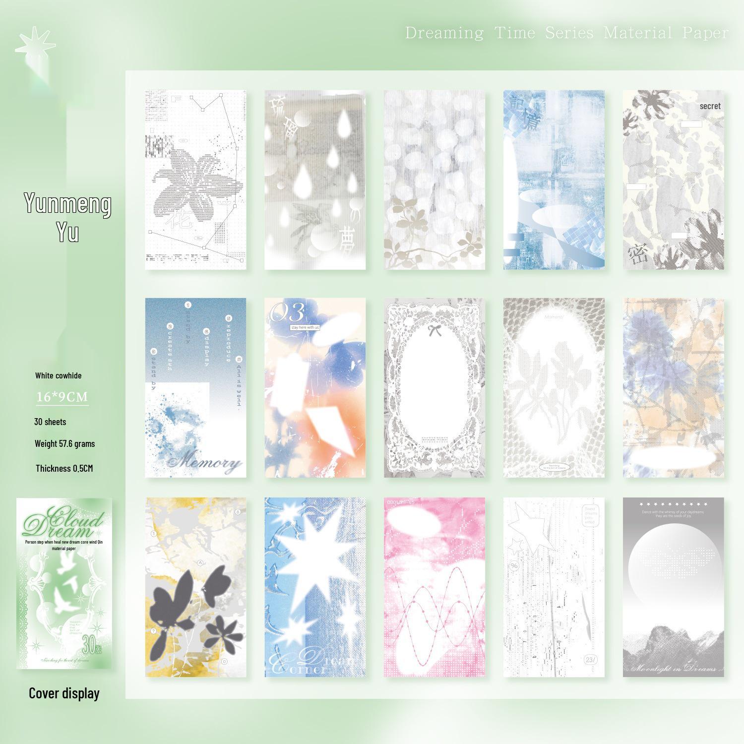 Yuxian Dreamtime DIY Journal Cards & Notes for Decoration