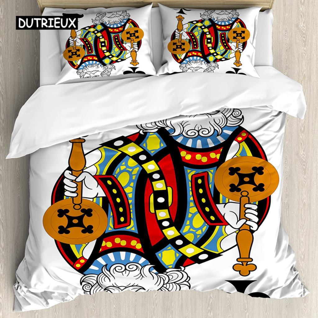 Sugar Skull Duvet Cover Set,Sugar Killer Calaveras Framework Day of The Dead Vintage Gothic Design Print,Skull Bedding Set