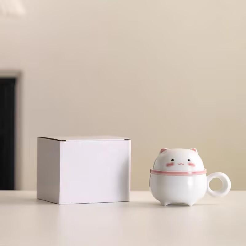 Guochao Panda Tea Cup Tea Separation Cup Ceramic Filter Water Cup With Lid Special Personal