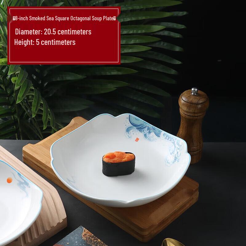 Elegant Irregular Ceramic Dinner Plate