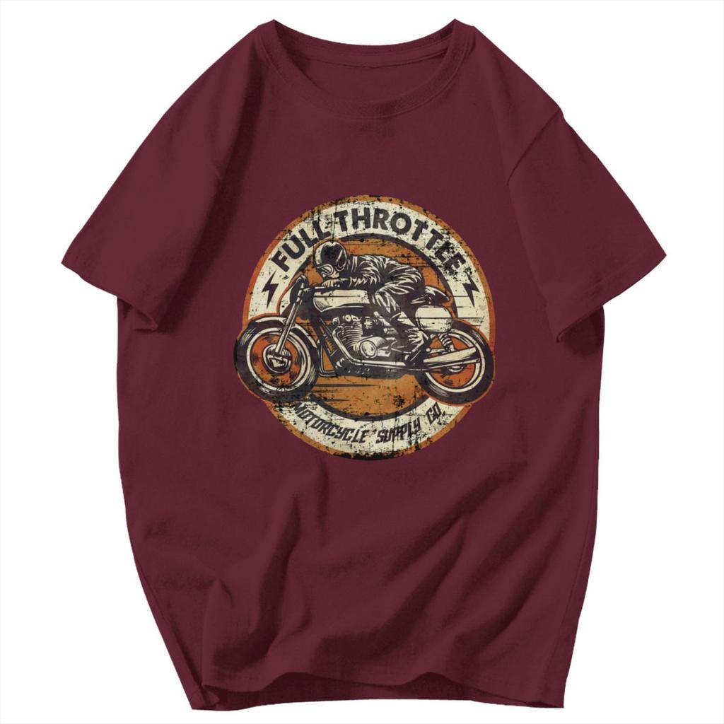 Men T Shirt Vintage Motorcycle Biker Streetwear Idea Y2K Graphic Quality Unisex Tops T Shirts